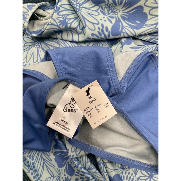 Girls  Floral Rainbow Print 3pc Long Sleeve Rash Guard Swimsuit Set M - Picture 9 of 9